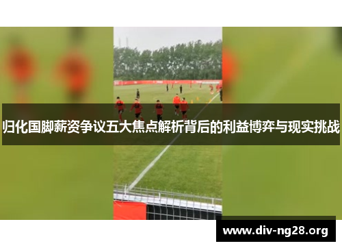 归化国脚薪资争议五大焦点解析背后的利益博弈与现实挑战
